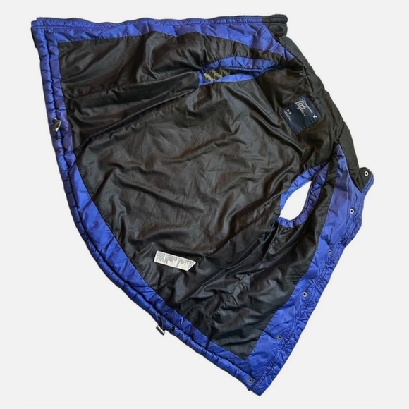 American Eagle Outfitters Puffer Vest Jacket | Navy &  Cobalt Blue | Size: Small - Picture 4 of 7